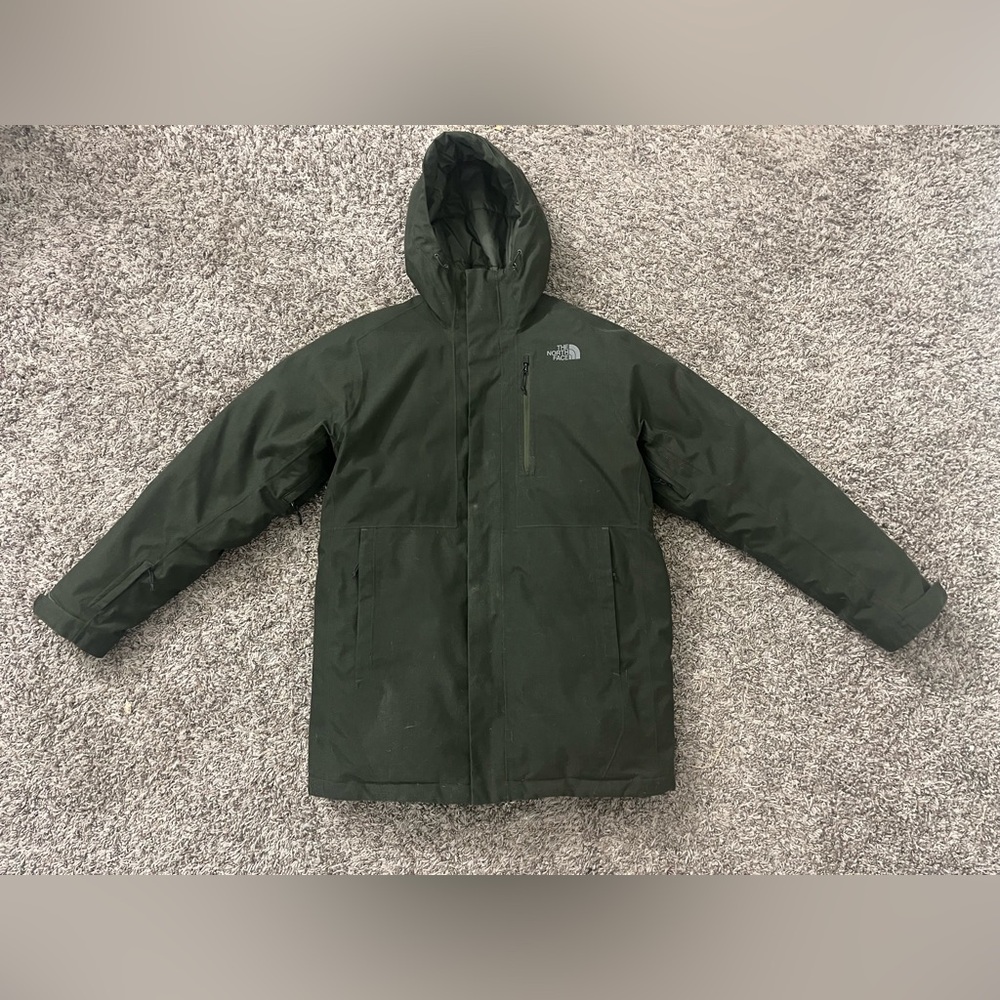 The North Face Mount Elbert down parka puffer jacket in forest green medium
